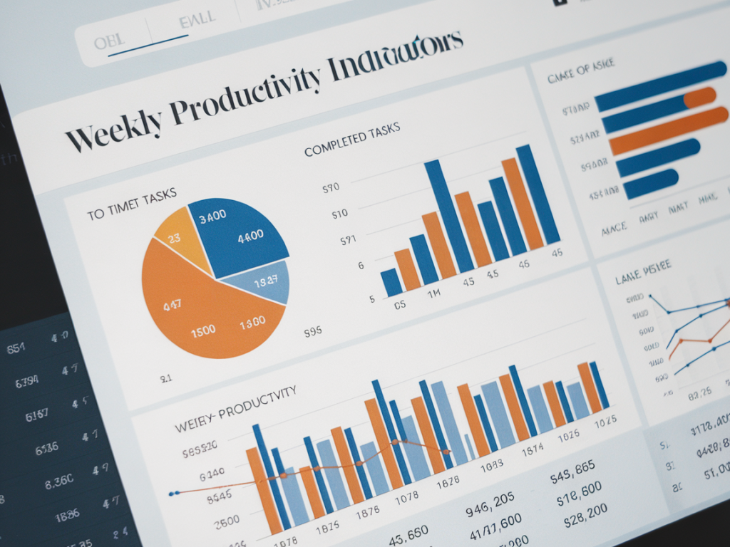 Comment construire un tableau de bord simple dans excel pour suivre vos indicateurs de productivité hebdomadaires