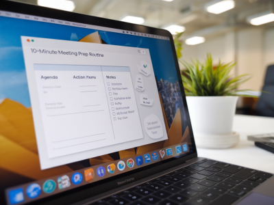 Testé et validé: routine de préparation de réunion de 10 minutes avec templates google docs pour réduire les réunions de suivi de 50%