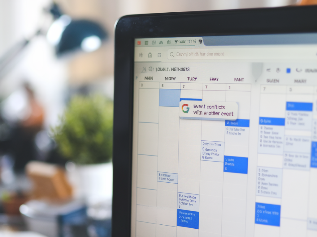 Comment configurer un système qui annule et replanifie automatiquement les réunions conflictuelles dans google calendar